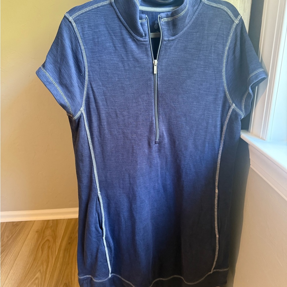 Tommy Bahama Blue Short Sleeve Cover-up